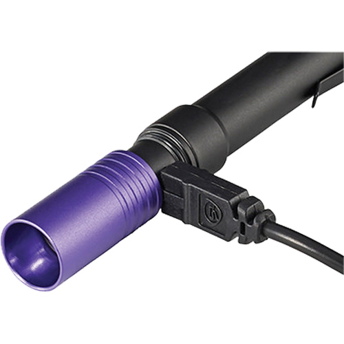 Lampe stylo UV avec port de recharge micro USB Stylus Pro, DEL, Corps en Aluminium, piles Rechargeable, Compris Trail Hammer and Bolt