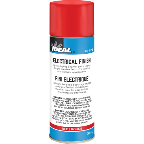 Peinture-&eacute;mail &agrave; s&eacute;chage rapide pour fini isolant, Canette a&eacute;rosol, Rouge Trail Hammer and Bolt