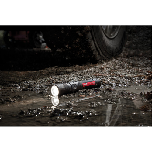 1100L Twist Focus Flashlight, LED, 1100 Lumens, Rechargeable Batteries Trail Hammer and Bolt