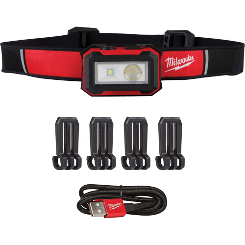 Lampe frontale magn&eacute;tique et lampe de travail, DEL, 450 lumens, 2,5 hres de fonctionnement, piles Rechargeable Trail Hammer and Bolt