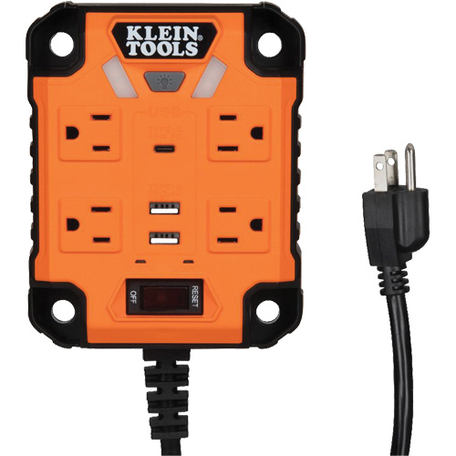 Powerbox 1 Magnetic Power Strip, 4 Outlet(s), 5', 120 V Trail Hammer and Bolt