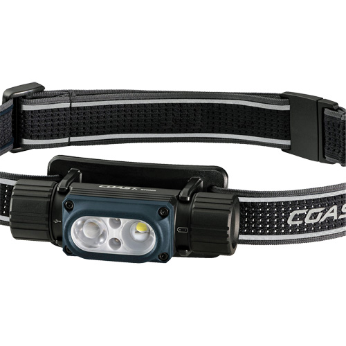 Lampe frontale ultra lumineuse &agrave; alimentation double &eacute;tanche &agrave; l'eau WPH30R, DEL, 1000 lumens, piles Rechargeable Trail Hammer and Bolt