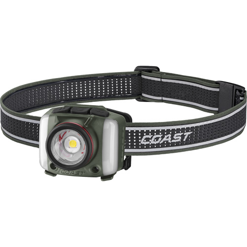 Lampe frontale FL97R &agrave; trois couleurs avec syst&egrave;me Twist Focus et commande vocale, DEL, 830 lumens, 2 hres de fonctionnement, piles Rechargeable Trail Hammer and Bolt
