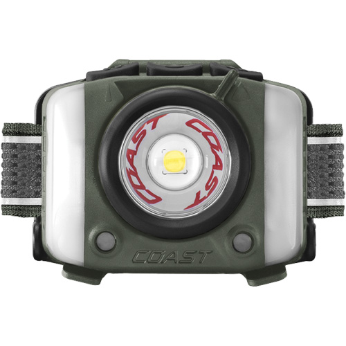 Lampe frontale FL97R &agrave; trois couleurs avec syst&egrave;me Twist Focus et commande vocale, DEL, 830 lumens, 2 hres de fonctionnement, piles Rechargeable Trail Hammer and Bolt