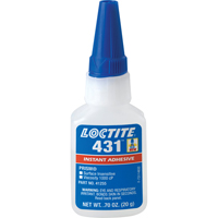 Adh&eacute;sif instantan&eacute;  431 pour toute surface, Transparent, Bouteille, 20 g Trail Hammer and Bolt