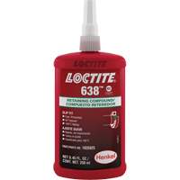 Compos&eacute; de retenue Loctite 638, 250 ml, Bouteille, Vert Trail Hammer and Bolt