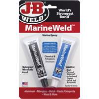 MarineWeld Epoxy, Two-Part, Tube, 3 oz., Grey Trail Hammer and Bolt