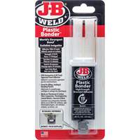 Plastic Bonder Adhesive, 25 ml, Syringe, Two-Part, Black Trail Hammer and Bolt