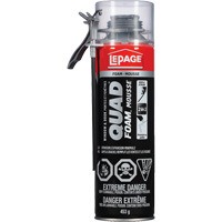Quad&reg; Foam Window & Door Installation Foam, Aerosol Can, Tan Trail Hammer and Bolt