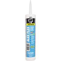 Alex Flex&reg; Premium Molding & Trim Acrylic Latex Siliconized Sealant, 300 ml, Cartridge, White Trail Hammer and Bolt