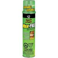 Scellant &agrave; triple expansion Touch 'n Foam Max Fill, 566 g, Canette a&eacute;rosol, Cr&egrave;me Trail Hammer and Bolt