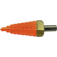 Foret &eacute;tag&eacute; &agrave; 9 &eacute;tages de qualit&eacute; sup&eacute;rieure Jet-Kut, 1/4" - 3/4", Incr&eacute;ments de 1/16", Acier rapide Trail Hammer and Bolt