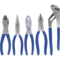 JPS-5M Mechanic's Pliers Set, 5 Pieces Trail Hammer and Bolt