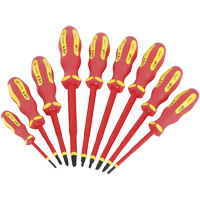 JISD-9S VDE Insulated Screwdriver Set, 9 Pcs. Trail Hammer and Bolt