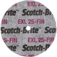 Meule homog&egrave;ne Scotch-Brite EXL, 3" x 1/2", Arbre de 1/4" Trail Hammer and Bolt
