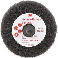 Brosse &agrave; lamelles pour la coupe et le polissage Scotch-Brite, Oxyde d'aluminium, Grain Fin, 2" x 1" x 1/4" Trail Hammer and Bolt