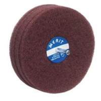 Disques non tiss&eacute;s Abrasotex, 5" dia., Grain Fin, Oxyde d'aluminium Trail Hammer and Bolt