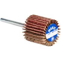 Roue &agrave; lamelles haute performance Micro-Mini, Oxyde d'aluminium, Grain 60, 3/4" x 3/4" x 1/8" Trail Hammer and Bolt