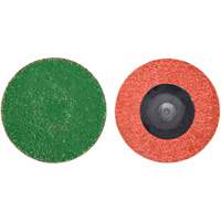 Disque de toile &agrave; changement rapide Zirc Plus, 2" dia., Grain 40, Alumine de zirconium Trail Hammer and Bolt