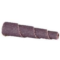 Cartouche de bande abrasive conique ALO, 100 Grain, 5/8" dia., Oxyde d'aluminium, 1-1/2" lo, 1/8" Dimension de l'arbre Trail Hammer and Bolt