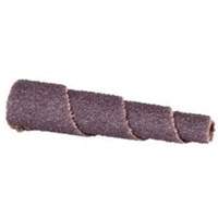 Cartouche de bande abrasive conique ALO, 60 Grain, 3/4" dia., Oxyde d'aluminium, 1-1/2" lo, 3/16" Dimension de l'arbre Trail Hammer and Bolt