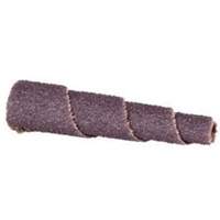 Cartouche de bande abrasive conique ALO, 80 Grain, 3/4" dia., Oxyde d'aluminium, 1-1/2" lo, 3/16" Dimension de l'arbre Trail Hammer and Bolt