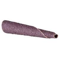 Cartouche de bande abrasive conique ALO, 320 Grain, 5/16" dia., Oxyde d'aluminium, 1-1/2" lo, 1/4" Dimension de l'arbre Trail Hammer and Bolt