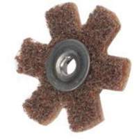 Disque abrasif en forme d'&eacute;toile pour pr&eacute;paration de surface Abrasotex , 1-1/2" dia., Grain Cors&eacute;, Oxyde d'aluminium Trail Hammer and Bolt