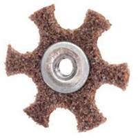 Disque abrasif en forme d'&eacute;toile pour pr&eacute;paration de surface Abrasotex , 2" dia., Grain Cors&eacute;, Oxyde d'aluminium Trail Hammer and Bolt