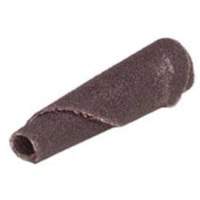 Cartouche de bande abrasive conique ALO, 60 Grain, 3/16" dia., Oxyde d'aluminium, 1" lo, 1/8" Dimension de l'arbre Trail Hammer and Bolt