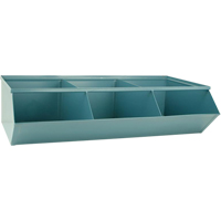 Bacs sectionnels superposables, Cap. 100 lb, 37" la x 20-1/2" p x 9-1/2" h, Bleu Trail Hammer and Bolt