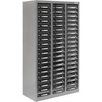 Casiers pour pi&egrave;ces KPC-300, Acier galvanis&eacute;, 60 tiroirs, 21-3/10" x 10-2/5" x 36-9/10", Gris Trail Hammer and Bolt