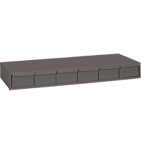 Casiers &agrave; tiroirs industriels, 6 tiroirs, 33-3/4" la x 11-5/8" p x 4" h, Gris Trail Hammer and Bolt