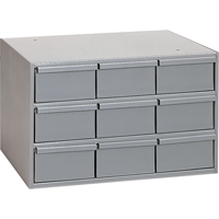 Casiers &agrave; tiroirs industriels, 9 tiroirs, 17-1/4" la x 11-5/8" p x 10-7/8" h, Gris Trail Hammer and Bolt
