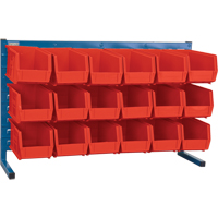 Rayonnage &agrave; persienne avec bacs, 18 bacs, 36" la x 8-1/4" p x 22" h Trail Hammer and Bolt