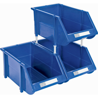 Bac empilable & &agrave; suspendre, 4-13/16" la, 3-3/16" h x 7-1/8" p, Bleu Trail Hammer and Bolt