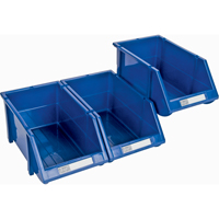 Bac empilable & &agrave; suspendre, 4-13/16" la, 3-3/16" h x 7-1/8" p, Bleu Trail Hammer and Bolt