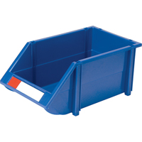 Bac empilable & &agrave; suspendre, 8-3/16" la, 6-3/16" h x 14" p, Bleu Trail Hammer and Bolt