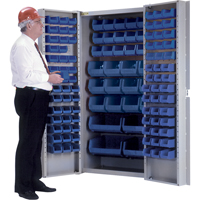 Armoire &agrave; combinaison avec porte creuse, 38" la x 24" p x 72" h, 36 tablettes Trail Hammer and Bolt