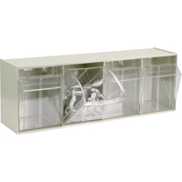 Syst&egrave;me de casiers modulaires Tip-Out, 23-5/8" la x 6-5/8" p x 8-1/8" h, 4 tiroirs Trail Hammer and Bolt
