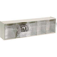 Syst&egrave;me de casiers modulaires Tip-Out, 23-5/8" la x 5-1/4" p x 6-1/2" h, 5 tiroirs Trail Hammer and Bolt