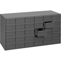 Casiers &agrave; tiroirs industriels, 30 tiroirs, 33-3/4" la x 11-5/8" p x 17-3/4" h, Gris Trail Hammer and Bolt