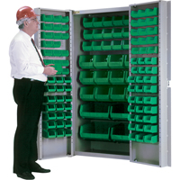 Armoire &agrave; combinaison avec porte creuse, 38" la x 24" p x 72" h, 36 tablettes Trail Hammer and Bolt