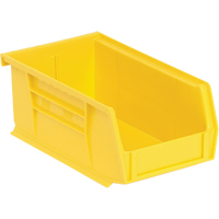 Bacs ultra empilable & suspendable, 4-1/8" la, 3" h x 7-3/8" p, Jaune Trail Hammer and Bolt