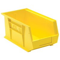 Bacs ultra empilable & suspendable, 8-1/4" la, 7" h x 14-3/4" p, Jaune Trail Hammer and Bolt