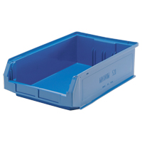 Giant Stacking Containers, 12.375" W x 19.75" D x 5.875" H, Blue Trail Hammer and Bolt