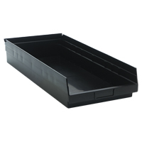 Bac pour &eacute;tag&egrave;re &eacute;conomique, 11-1/8" la x 4" H x 23-5/8" p, Noir, Capacit&eacute; 60 lb Trail Hammer and Bolt