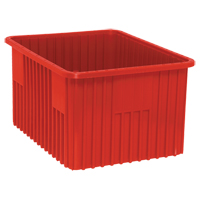 Divider Box&reg; Containers, Plastic, 22.5" W x 17.5" D x 12" H, Red Trail Hammer and Bolt
