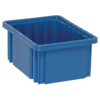 Divider Box&reg; Containers, Plastic, 10.9" W x 8.3" D x 5" H, Blue Trail Hammer and Bolt