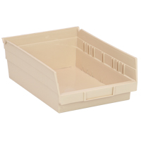 Bac pour &eacute;tag&egrave;re &eacute;conomique, 8-3/8" la, 4" h x 11-5/8" p, Ivoire Trail Hammer and Bolt